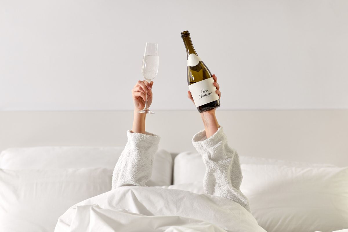 Champagne in Bed
