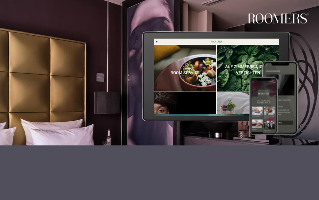 Roomers Case Study with tablet installation for Navigation Highlight Solution for Hotel Chains
